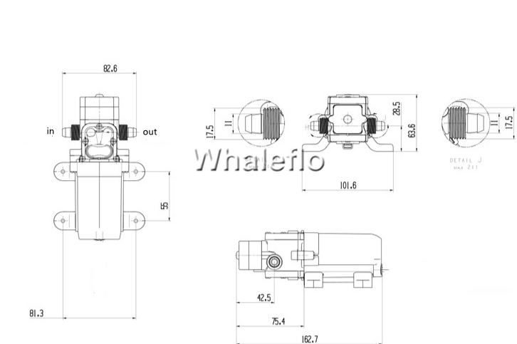 Whaleflo-Pumpe in Lebensmittelqualität